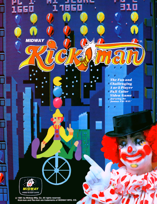 Kickman (upright) Arcade Game Cover